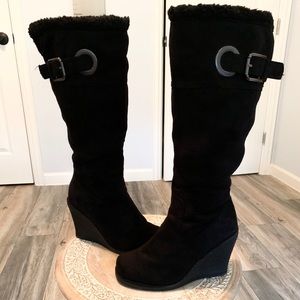 Black Knee-High Boots Size 7